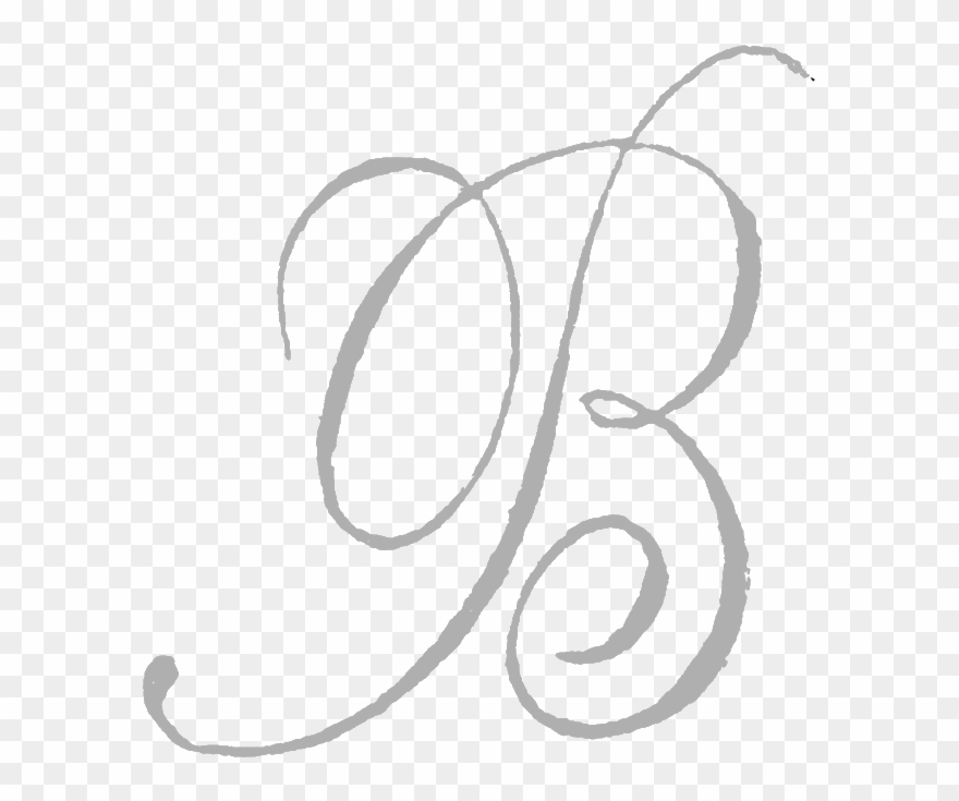 Font Style Letter B Clipart