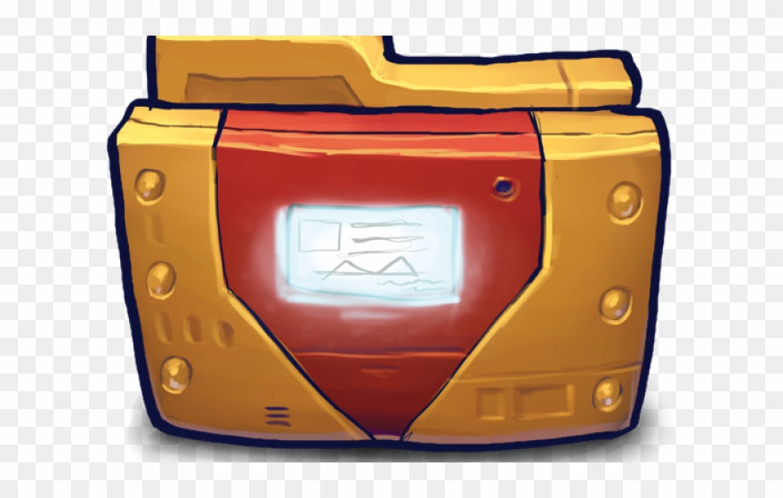 Folder Icons Cool - Icono De Carpeta Comic Clipart