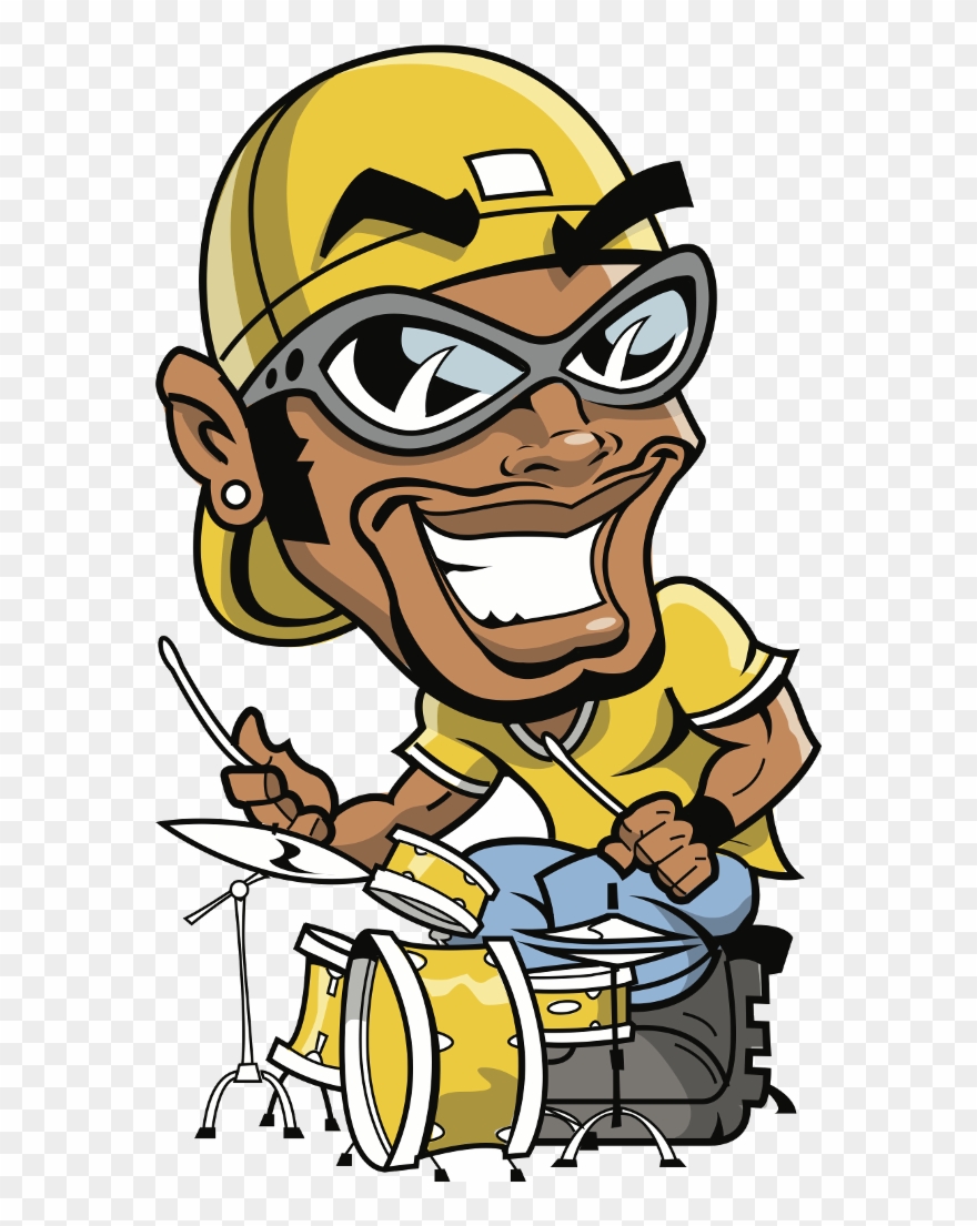 Music Was My Refuge - Character Hip Hop Cartoon Clipart