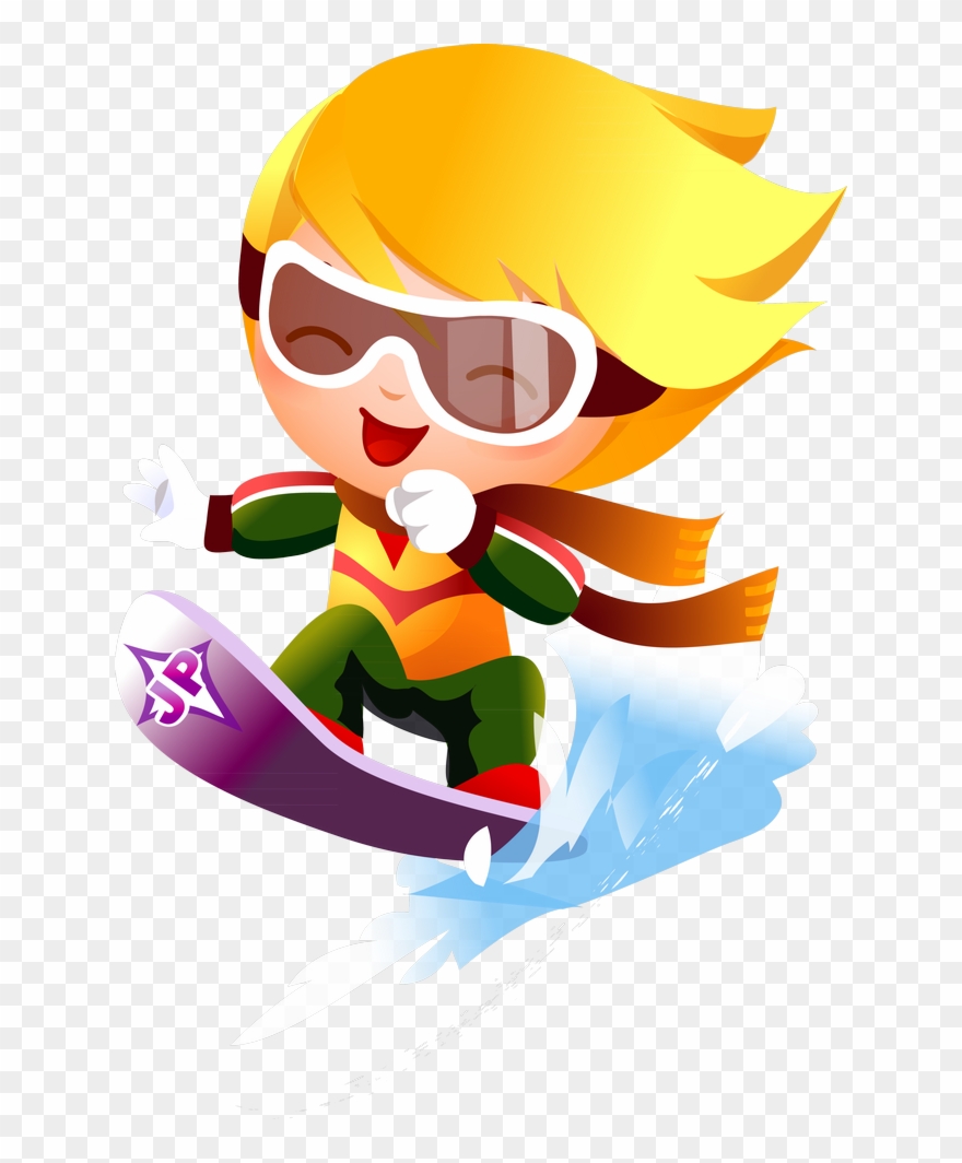 Sports Deportes, Deportes De Niños, Diversión De Invierno, - 滑雪 卡通 Clipart