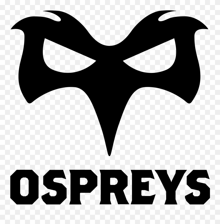 Ospreys Rugby Ball Clipart