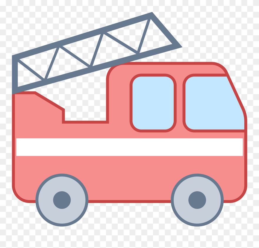 Fire Truck Icon - Fire Engine Clipart