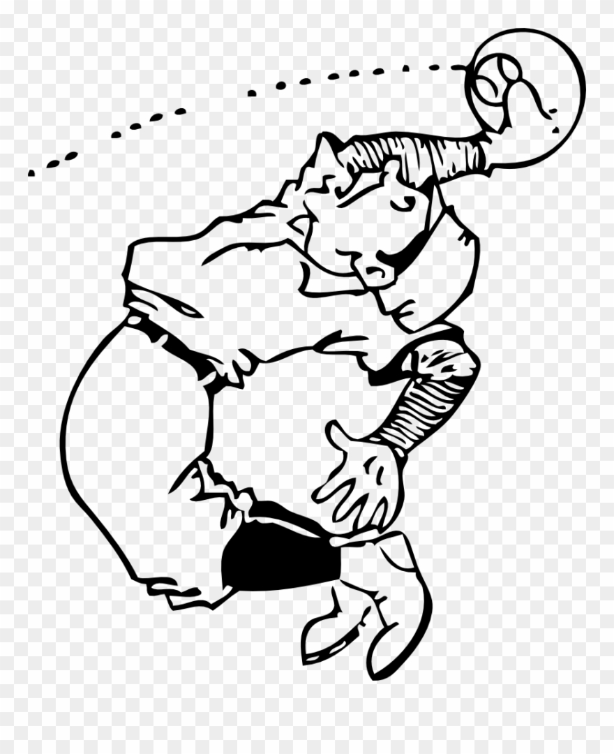 65 Baseball Clip Art Black And White - Catch Clip Art - Png Download