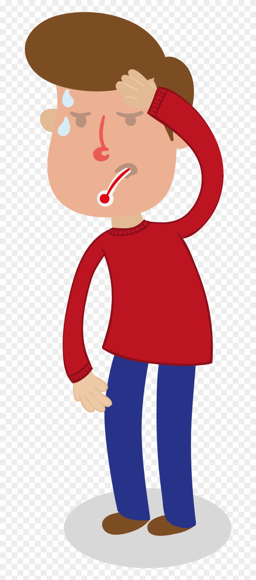 Erythema Chronicum Migrans Lyme Disease Tick Health - Sick Person Png Clipart