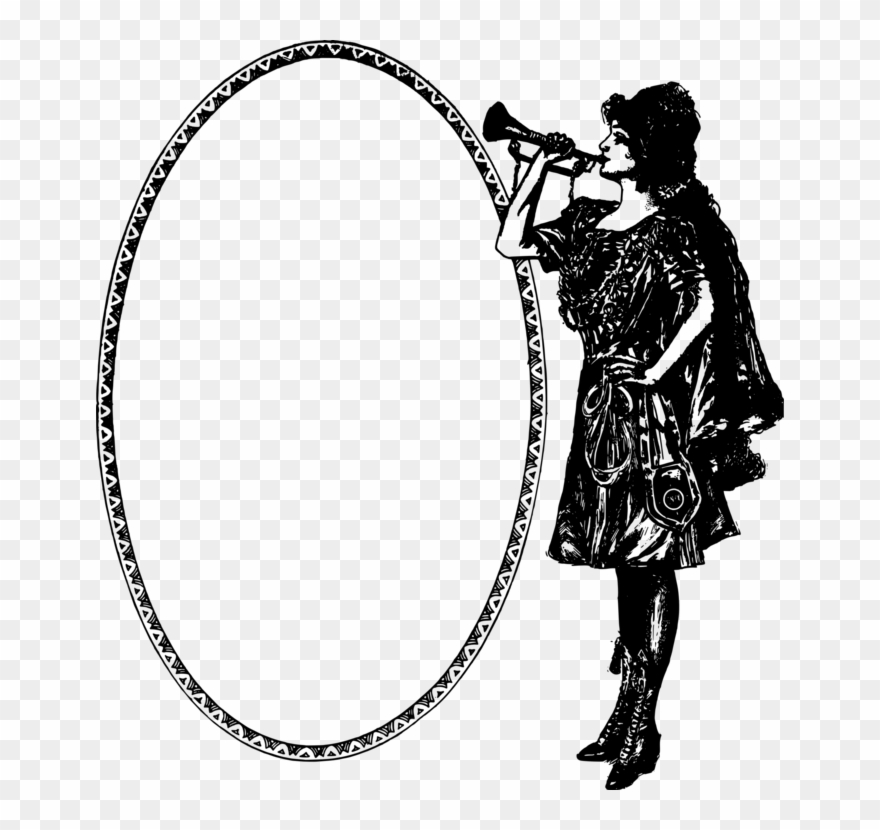 Trumpet Clothing Accessories Lady Black Fashion - Clip Art - Png Download