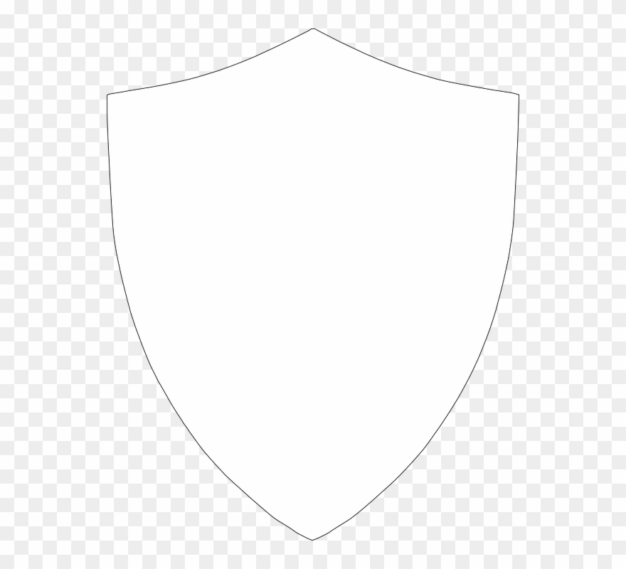 Shield Armor Coat Medieval Outline - Shield White Png Clipart