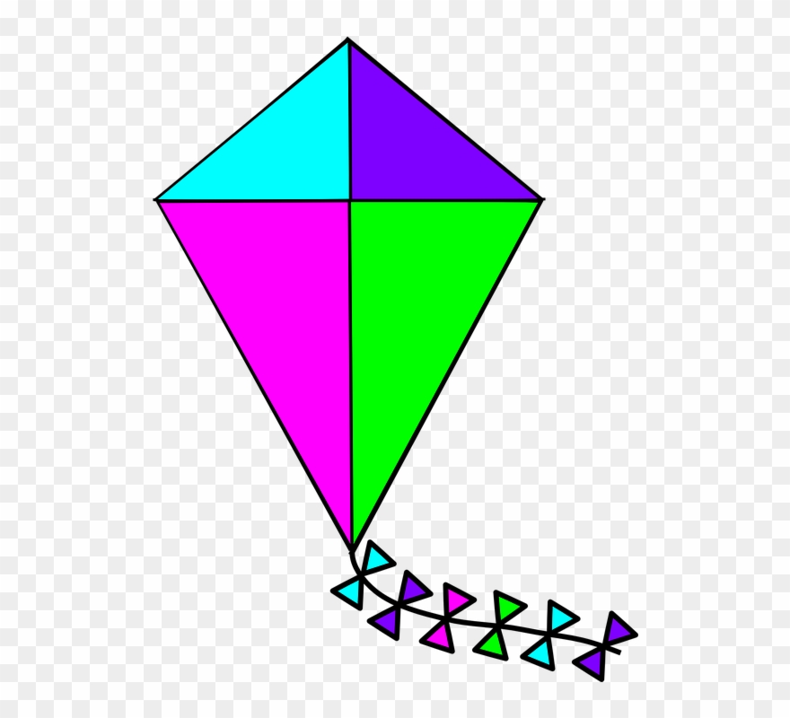 Cataventos Pipas - Kite Clipart Free - Png Download