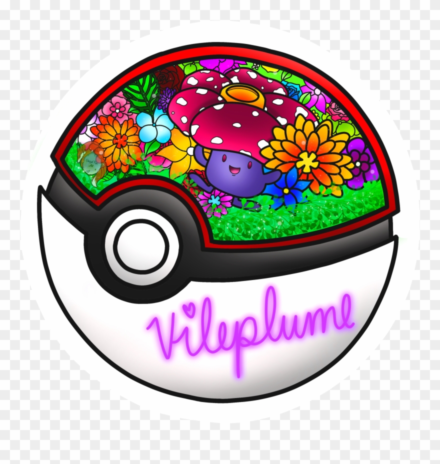 Vileplume Pokeball Sticker - Art Clipart