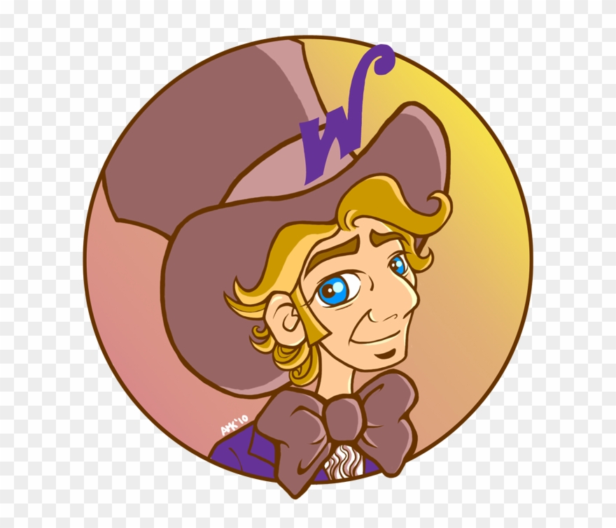 Willy Wonka By Cake - Cartoon Clipart