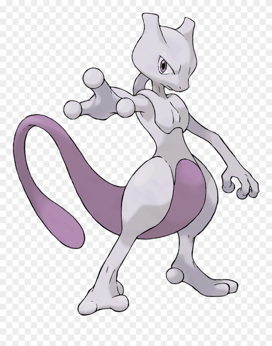 Official Artwork As Of Pokémon X And Y - Mewtwo Pokemon Clipart