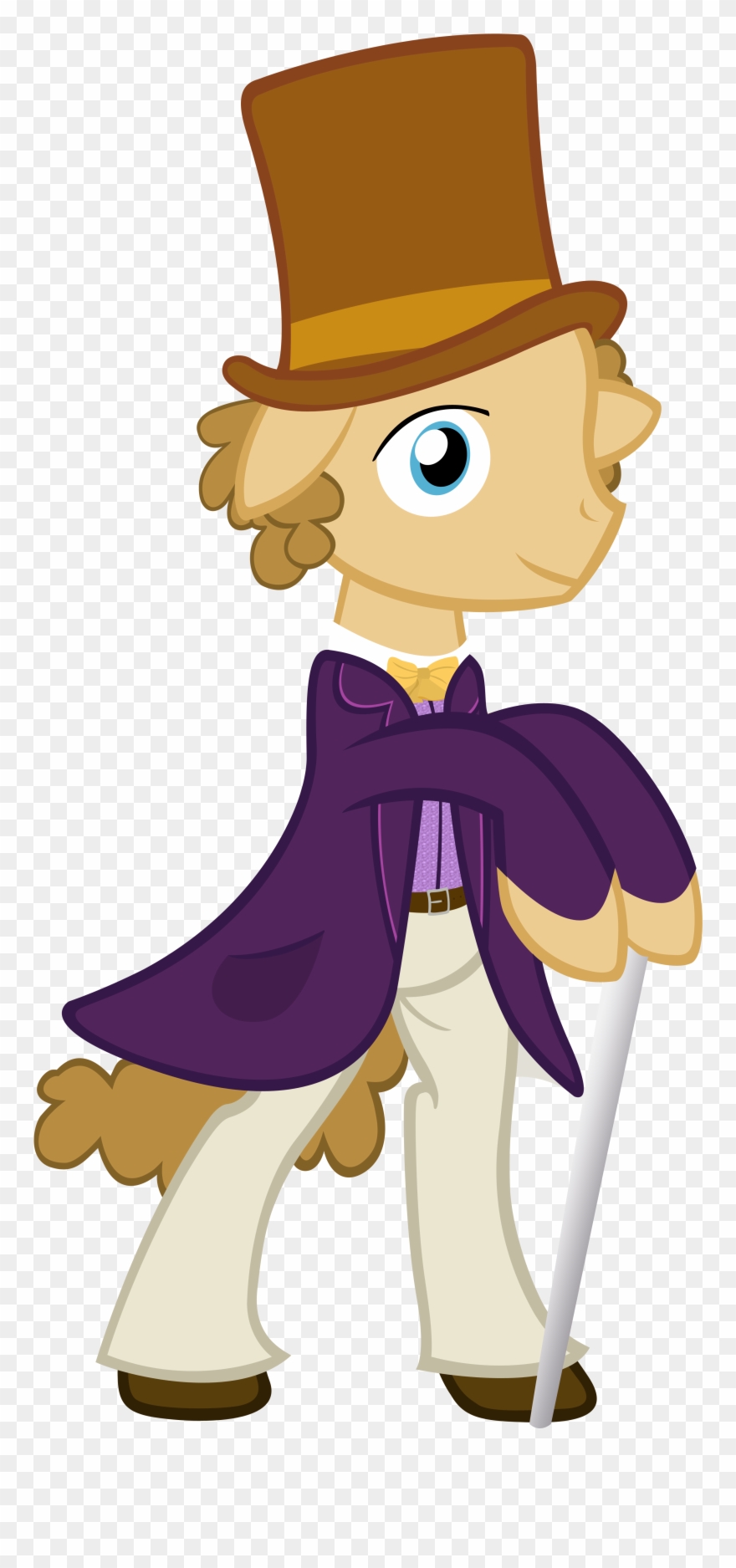 Spikesmustache, Ponified, Safe, Willy Wonka - Mlp Rainbow Dash Willy Wonka Clipart