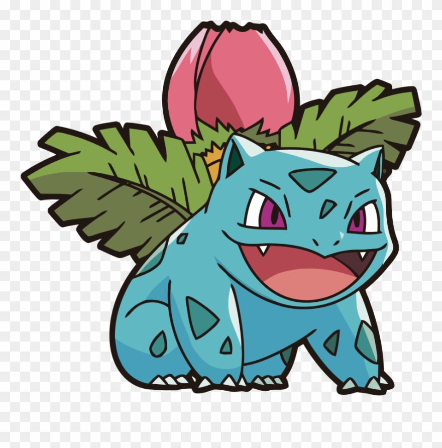 Ivysaur Was A Tough Catch And Escaped Out Of A Lot - Pokemon 002 Clipart