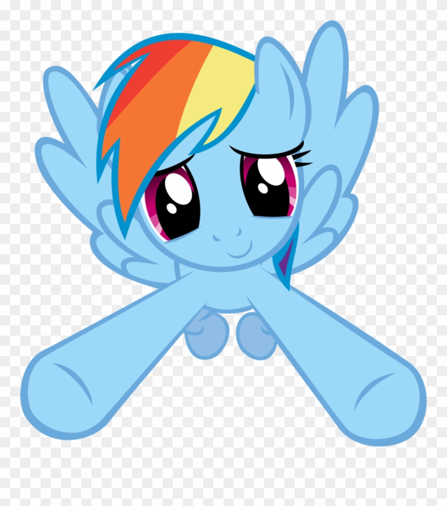 Can I Have Your Babies - Mlp Rainbow Dash Hug Incoming Clipart