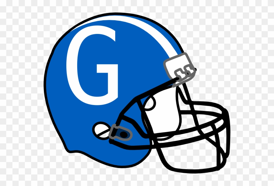 Graphic Free Library Blue G Clip Art At Clker Com - Light Blue Football Helmet - Png Download