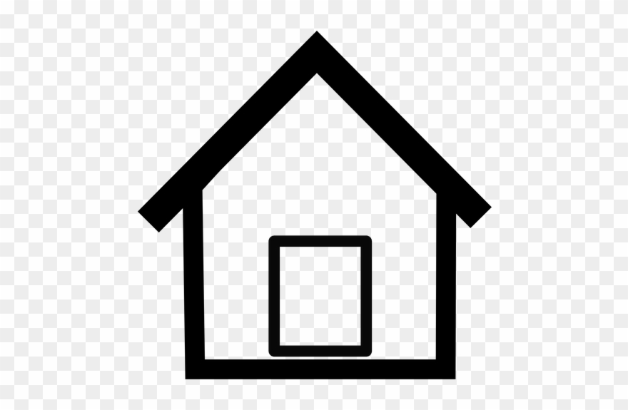 Roof Clipart Simple House Outline - Home Vector - Png Download