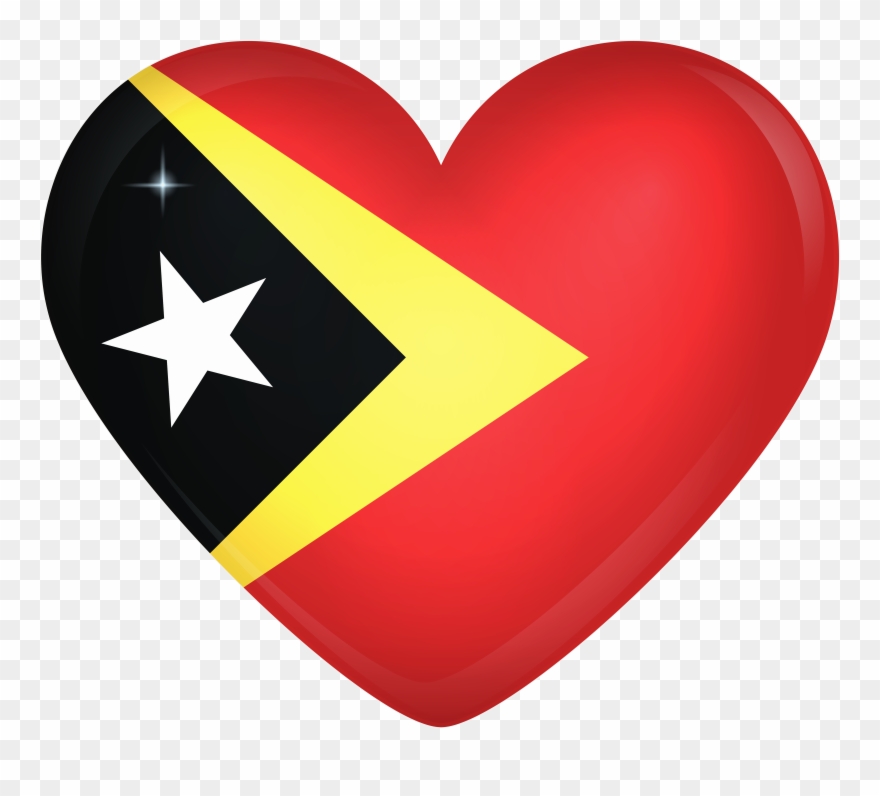 East Timor Flag Round Clipart