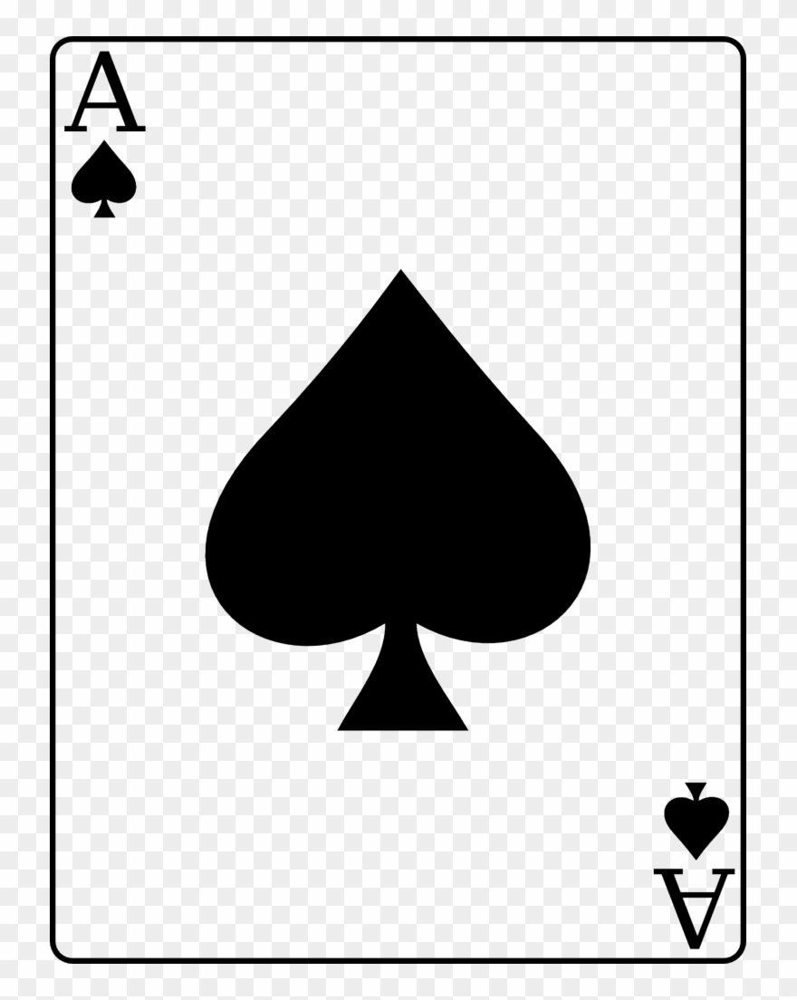 Rip - Ace Of Spades Card Png Clipart