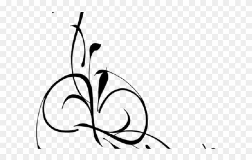 Floral Clipart Swirl - Funeral Flower Clip Art - Png Download