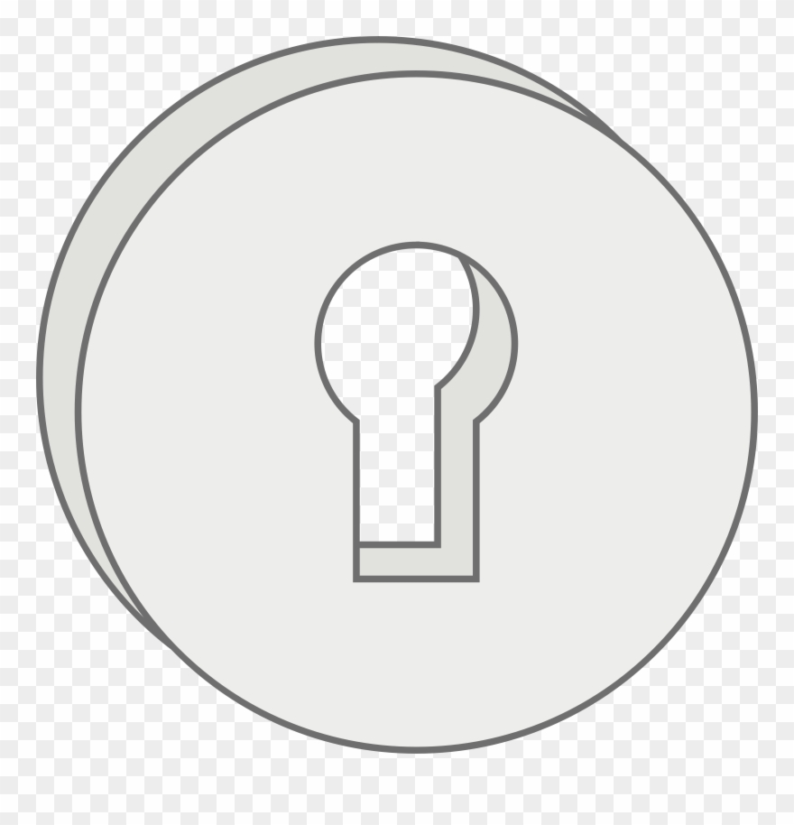Locked Clipart - Clipart Keyhole - Png Download