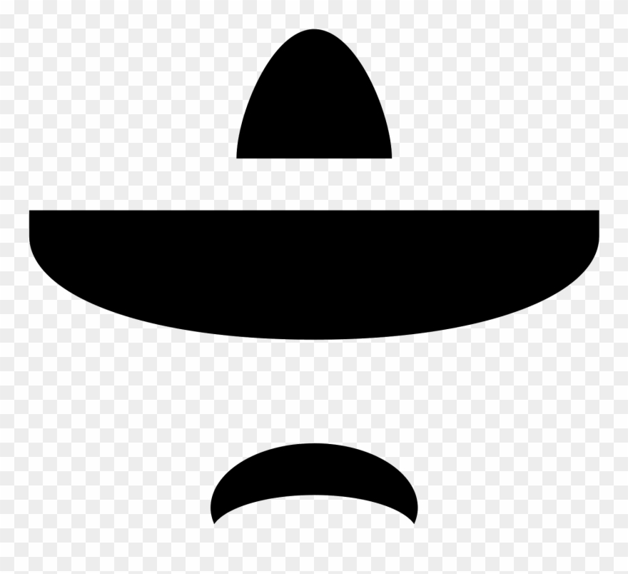 The Shape Is Like A Sombrero - Emblem Clipart