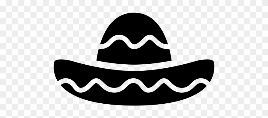 Sombrero Rubber Stamp - Xochimilco Clipart