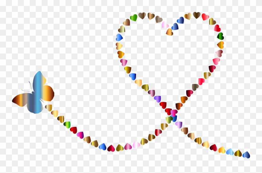 Path Clipart Butterfly - Clip Art Color Full - Png Download