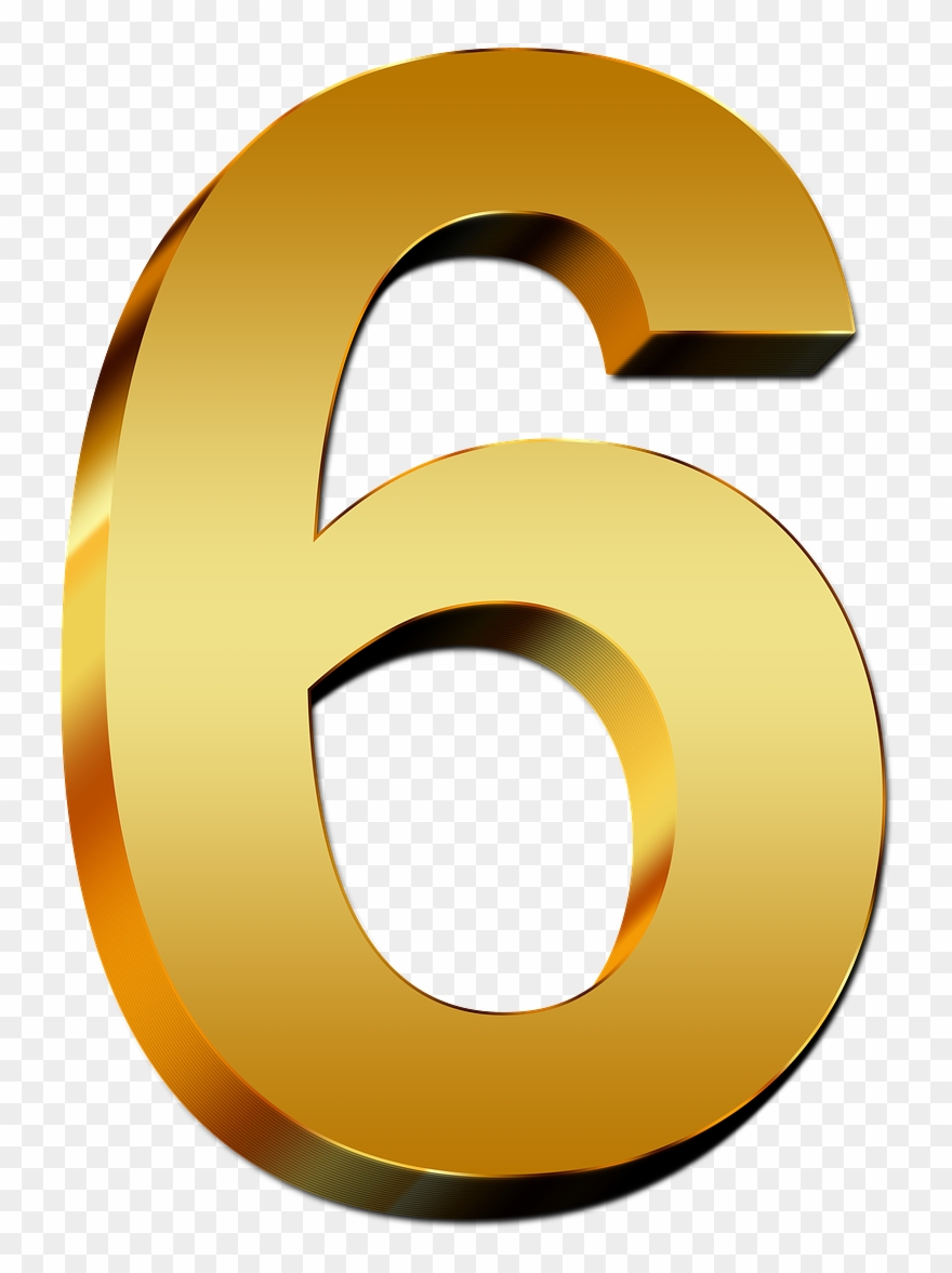 No More Nice Girls - Number Six Gold Clipart