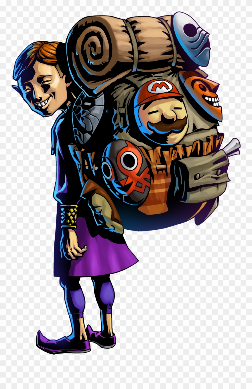 Post - Happy Mask Salesman Clipart