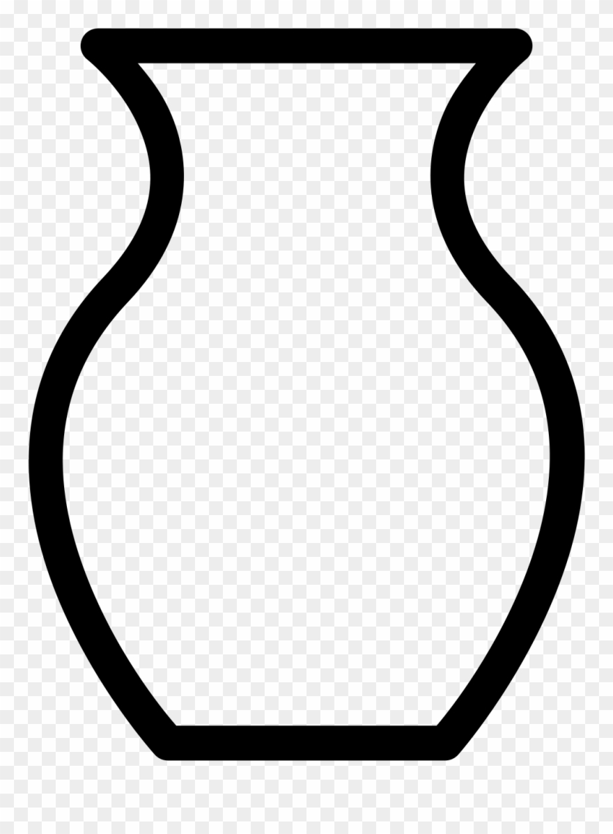 Vase Clipart African - Black And White Pottery Clipart - Png Download