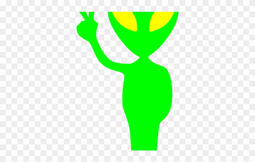 Peace Sign Clipart - Easy Picture Of Alien - Png Download
