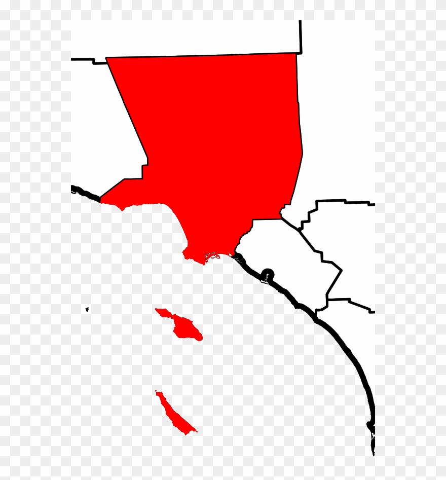 Los Angeles - Size Of Los Angeles County Clipart