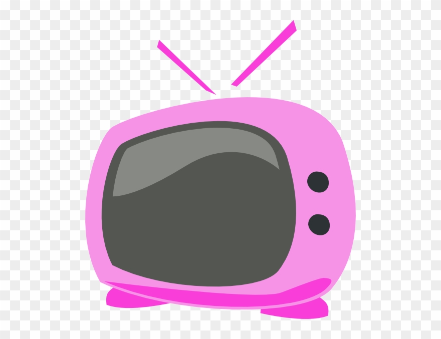 Pink Television Clip Art - Png Download