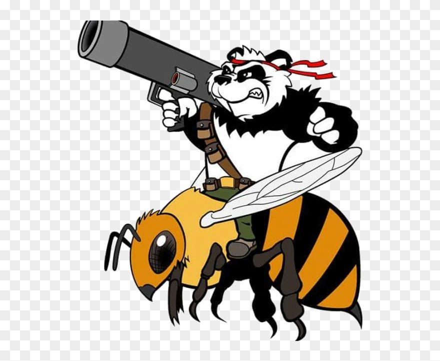 Panda Bee Catastrophe - Panda Bee Clipart