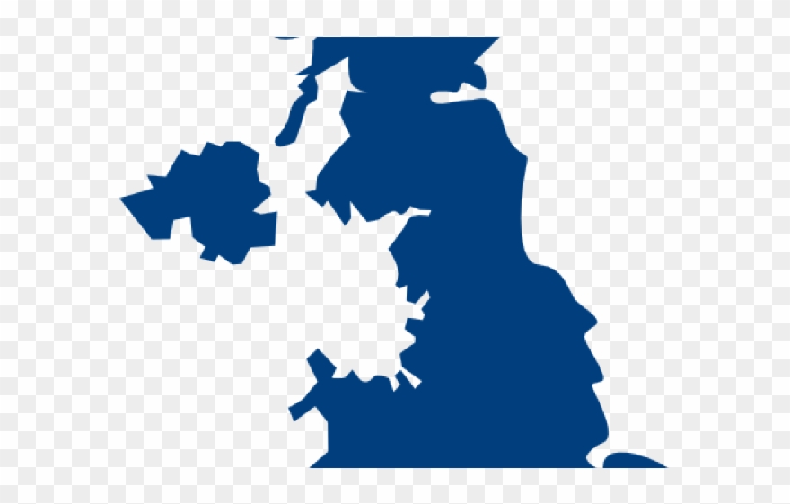England Clipart Simple - United Kingdom Map Black - Png Download