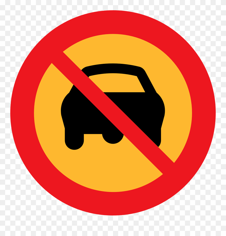 No Cars Sign Clip Art At Clker - No Car Parking Sign - Png Download