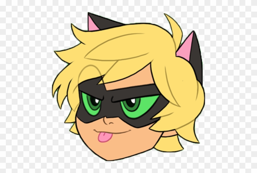 Cat Tongue Png Png Transparent Download - Miraculous Ladybug Icon Cat Noir Clipart