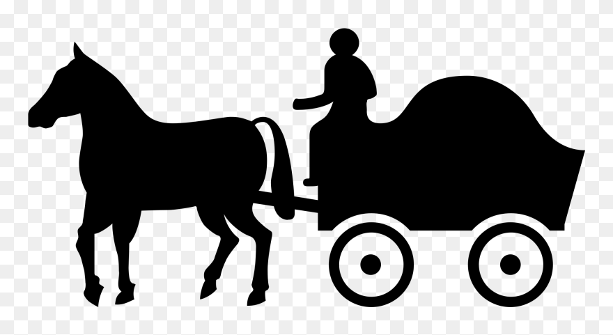 Horse Carriage Silhouette At - British Road Signs Clipart