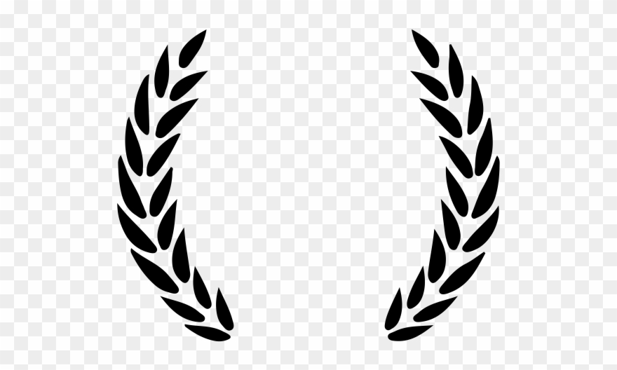 Wreath Rubber Stamp - Laurel Wreath Vector Clipart