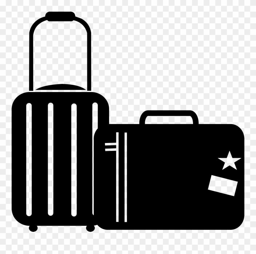 Travel Clipart Black And White - Vacation Clipart Black And White Transparent - Png Download