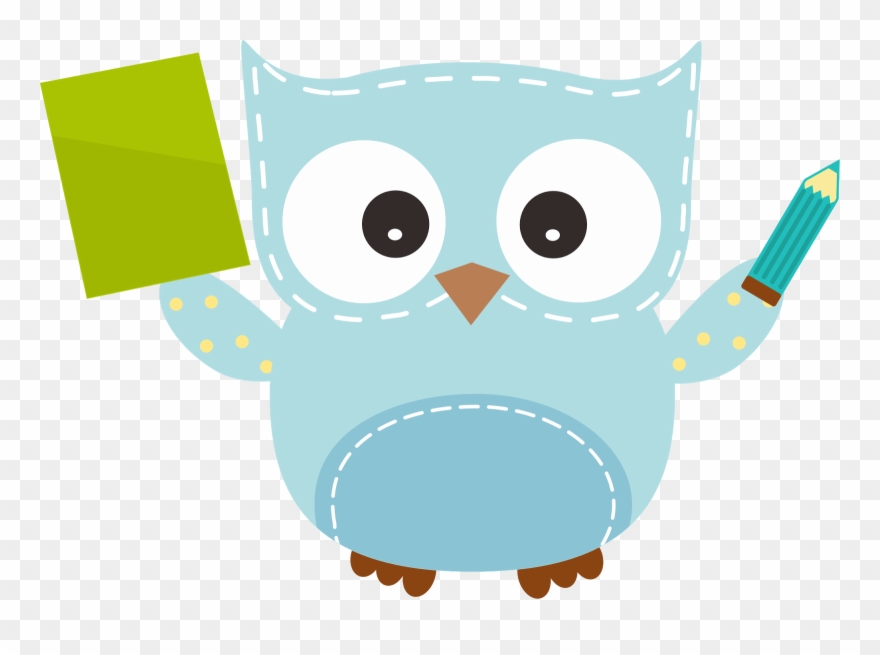 Pencil Clipart Owl - Owl Writing Clip Art - Png Download