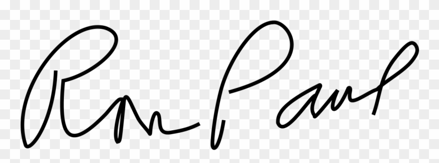 Ron Paul Signature Clipart