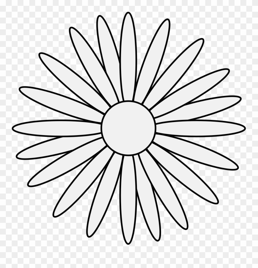 Daisy Clipart Traceable - The Landing - Png Download