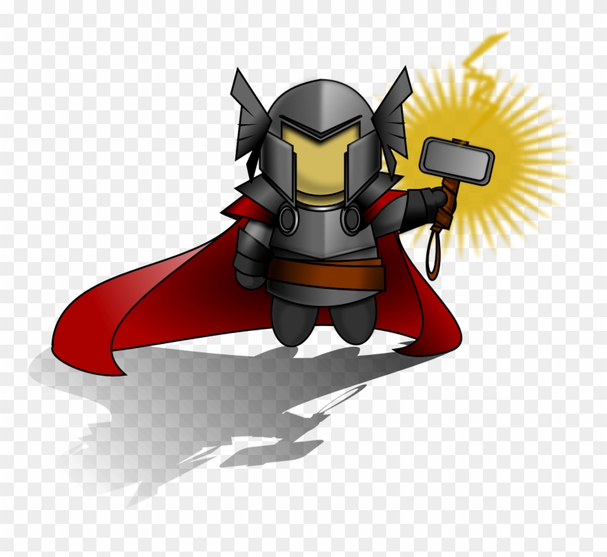 Free Mighty Thor Clip Art - Clip Art - Png Download