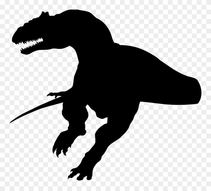 Dinosaur, Dino, The Silhouette, No Background, Gad - Dancer Silhouette Clipart