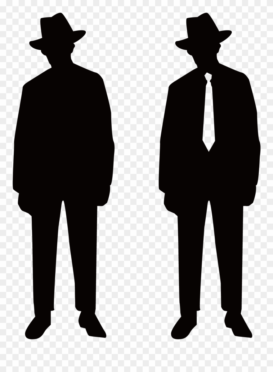 Silhouette Clip Art - Standing Black Png People Transparent Png