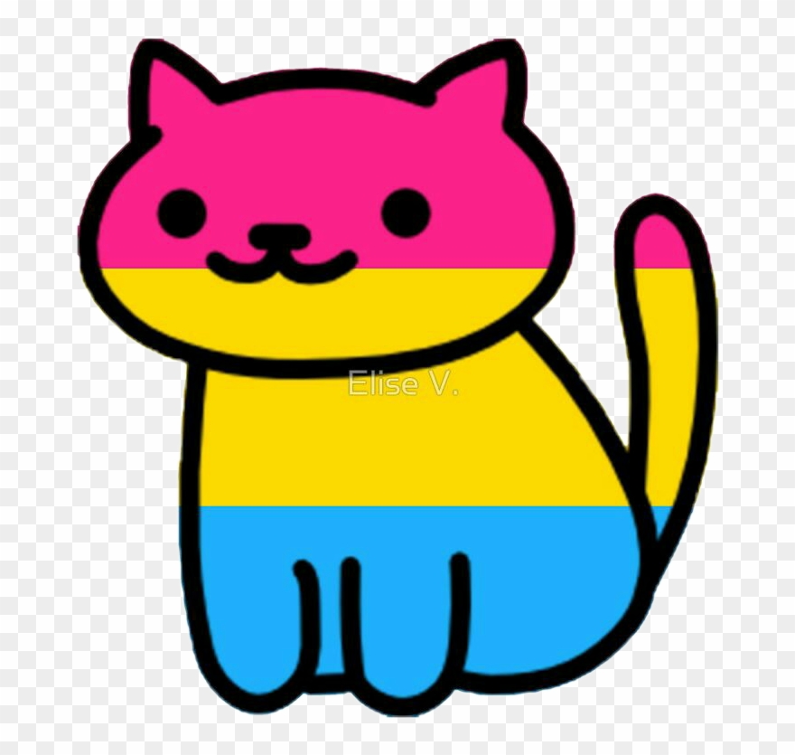 Cat Gato Pan Pansexual Pansexuality Pansexualitydoesexi - Neko Pride Clipart