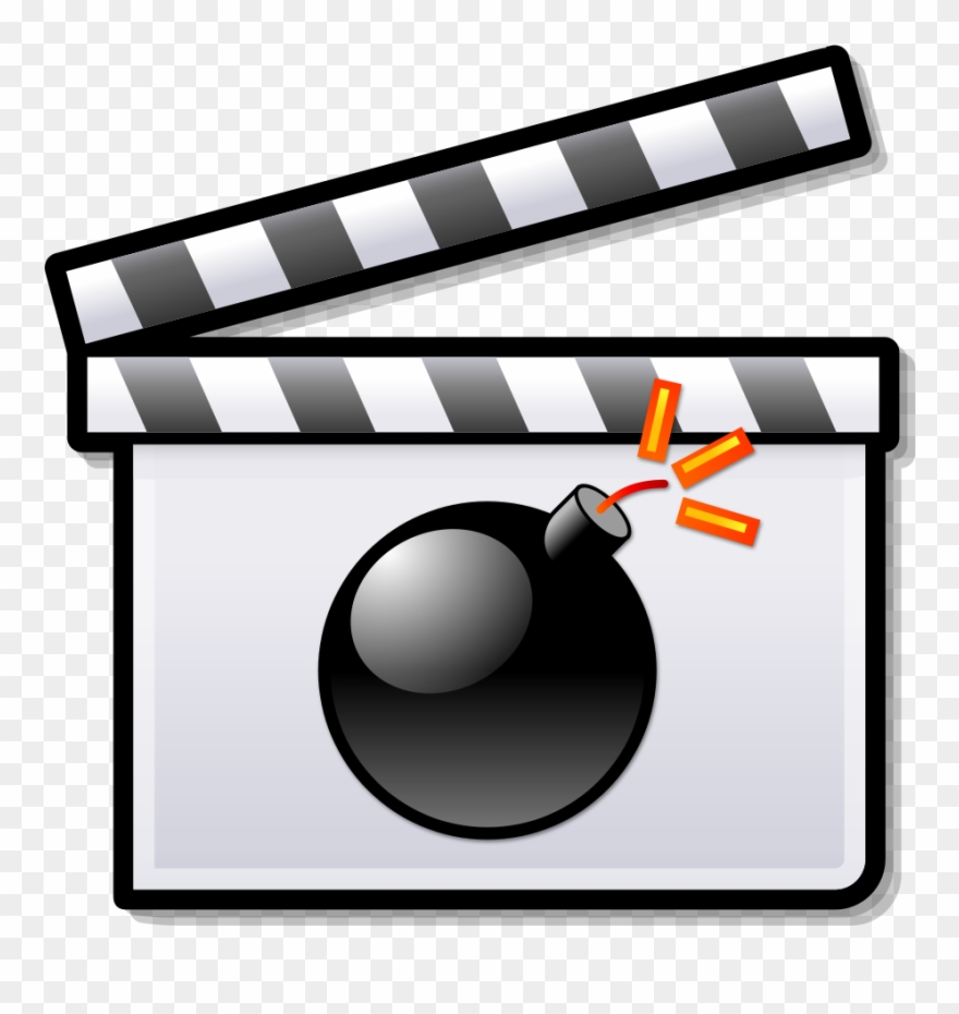 Thriller Film Clapperboard - One Act Play Logo Clipart