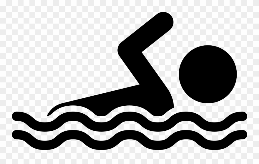 Swimming Pool Black And White Panda Free - Nataçao Png Clipart