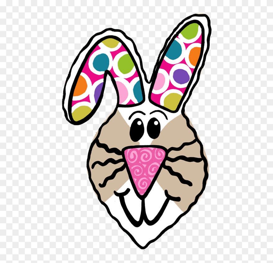Easter Bunny Face Clipart