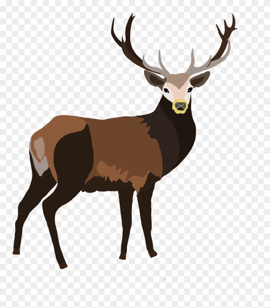 Stag Demi - Clipart